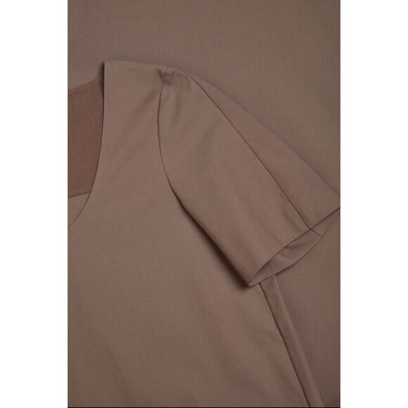 COS Long Cotton A-Line Column Maxi Dress size 8 Medium Mole Gray - Picture 8 of 13